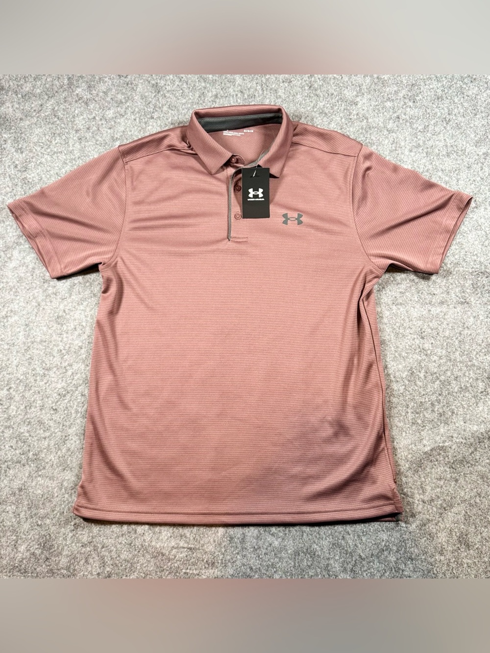 Under Armour Men’s Polo Shirt - Size Medium, NWT, Dusty Rose/Mauve